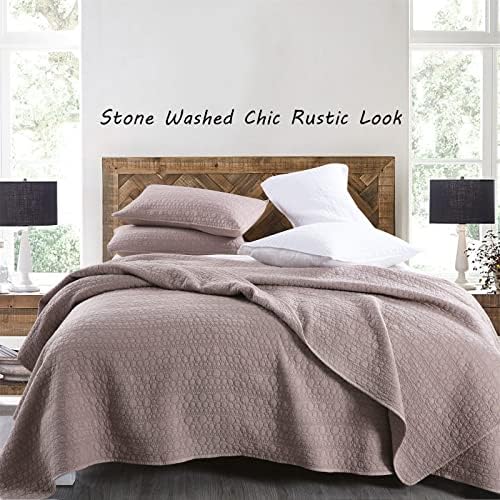 HORIMOTE HOME Quilt Set Twin Size With Cameo Rose Design