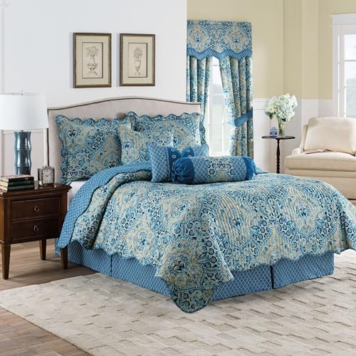 Waverly Moonlit Shadows Reversible Quilt Set King Size