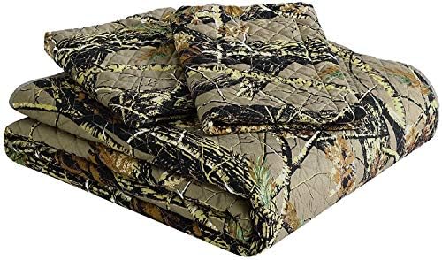 Chezmoi Salem 3-Piece Forest Quilt Set - King Size