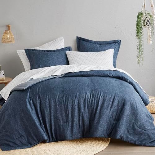 Comfort Spaces Twin XL 5-Piece Bed In A Bag - Navy