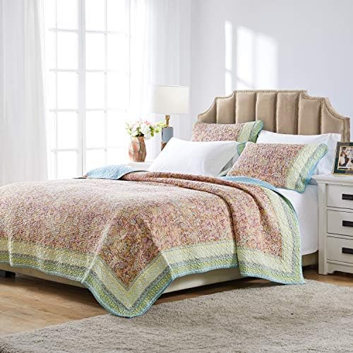 Barefoot Bungalow Palisades Pastel Quilt Set