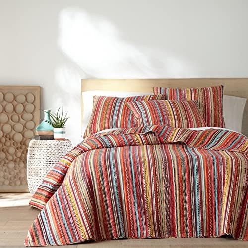 Levtex Home Uluru Quilt Set - Cotton Boho Stripe