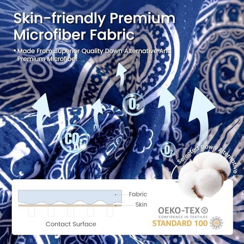 Sophia William Royal Blue Cal King Patchwork Quilt Set