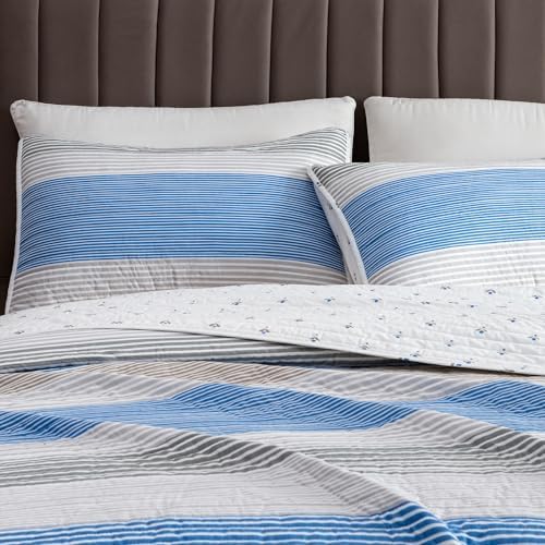 Great Bay Home 2-Piece Twin Reversible Quilt Comforter with 1 Sham