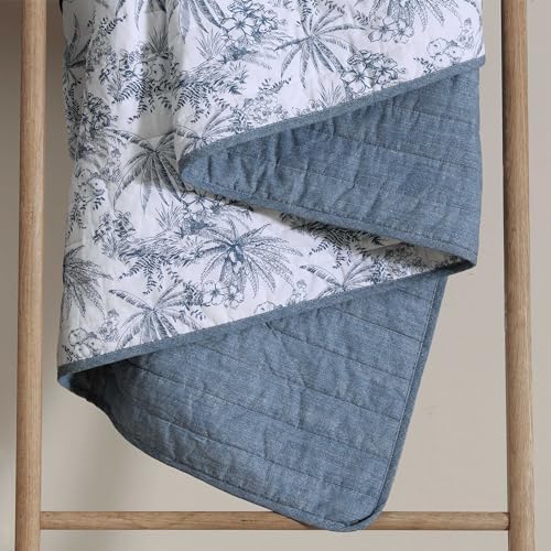 Tommy Bahama King Quilt Set with Shams - Reversible Cotton Bedding