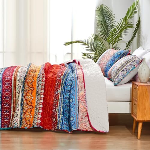 WONGS BEDDING Boho Twin Quilt Set
