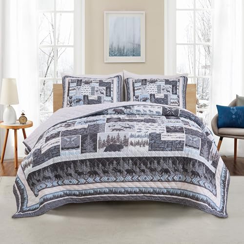Market Place Rustic Quilt Set Twin Size