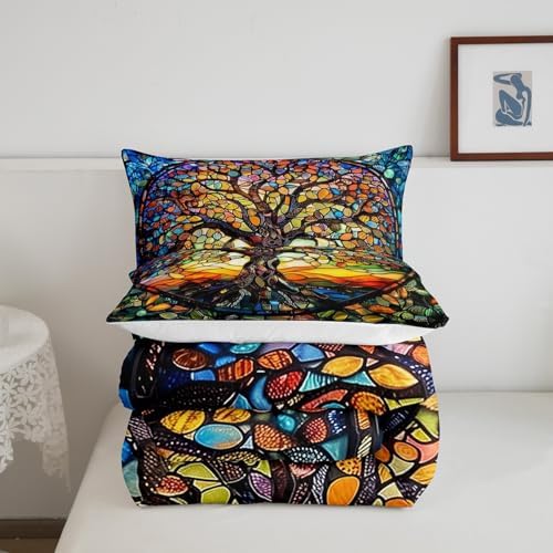 Castle Fairy Modern Geometry Comforter Set Queen Size