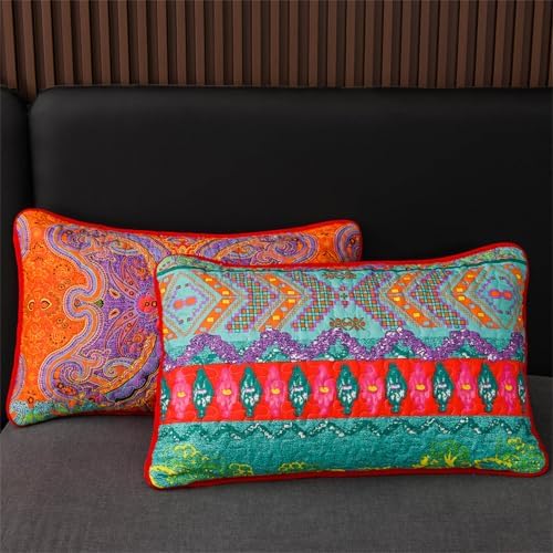 YASMENG Boho Quilt Set Queen Size 3 Piece