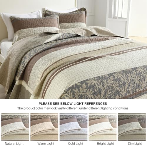 DDUOXIN Oversized King Bedspread Set 3 Piece 1