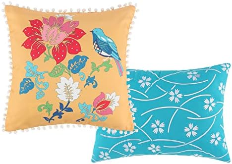 Greenland Home Thalia Velvet Embellished Cotton Quilt Set 5-Piece KingCal King