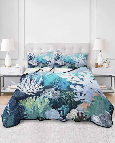 TocaHome Summer Quilt Twin XL 68x98 Inch Set