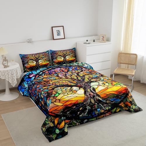 Castle Fairy Modern Geometry Comforter Set Queen Size