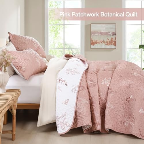 Drucon Reversible Microfiber King Quilt Set