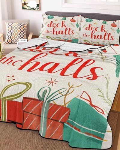 Stongaro Twin XL Christmas Comforter Set 3 Pieces
