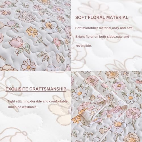 DuShow Queen Quilt Bedding Set Lightweight 3-Piece Quilt Set
