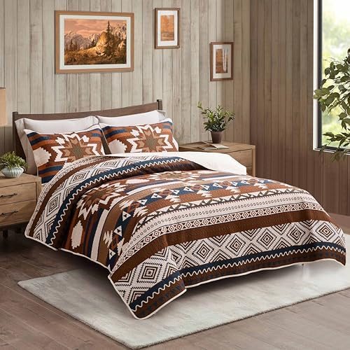 Notepure Southwestern Quilt Set 3 Piece Queen Size