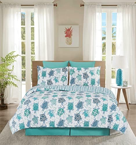 CF Home Turtle Bay Reversible Quilt Set FullQueen 3 Piece 1