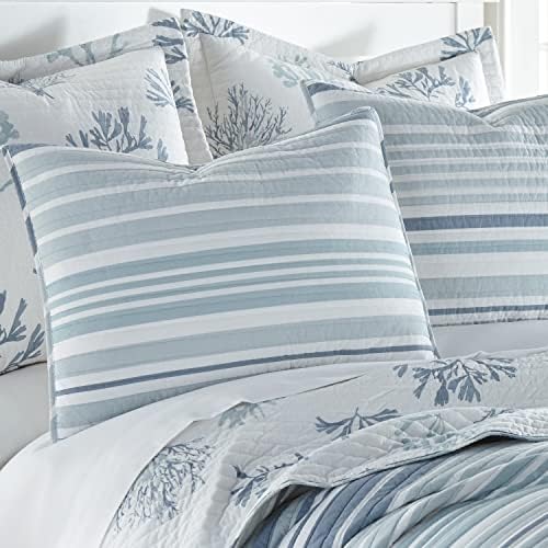 Levtex Home Truro Quilt Set - Stripe in Shades of Blue