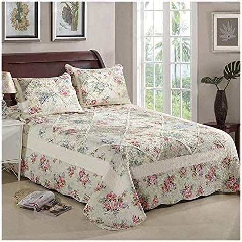 Wrinkle-Resistant Cotton Quilt Set Super King Size