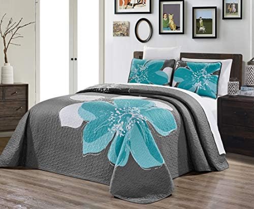 Grand Linen DDECOR Reversible Quilt Set 3-Piece