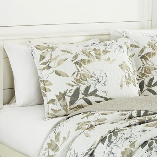 Chezmoi Collection Julia 3-Piece Floral Quilt Set Queen