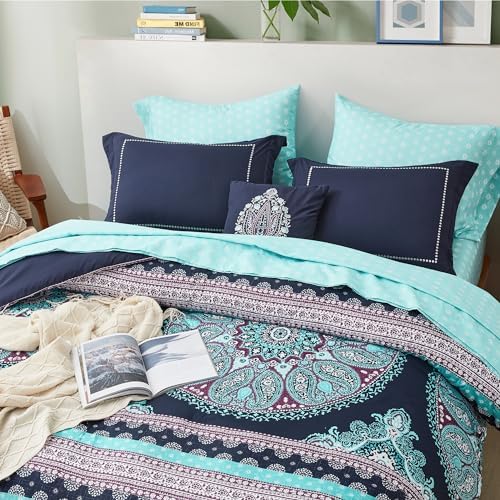 Degrees of Comfort Blue Twin XL Comforter Set with Side Pockets