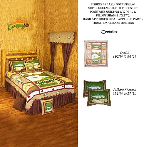 Patch Magic Quilts Fishing Break Set - 3 Pieces