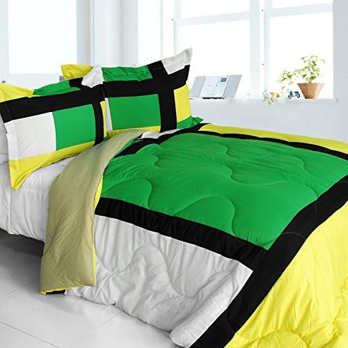 Onitiva Lush World Quilted Patchwork Down Alternative Comforter Set