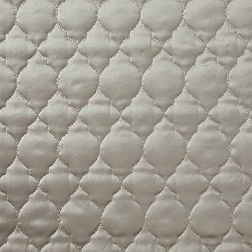 HiEnd Accents Satin Quatrefoil Quilt Set 3 Piece Super Queen Size