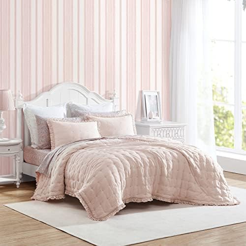 Laura Ashley Twin Quilt Set Reversible Bedding Set