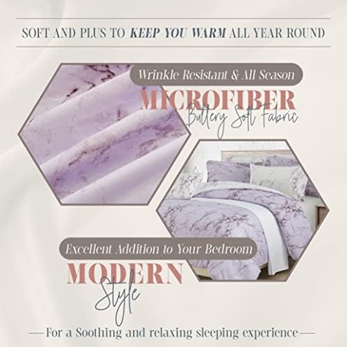Elegant Comfort 10-Piece Marble Print Comforter Set