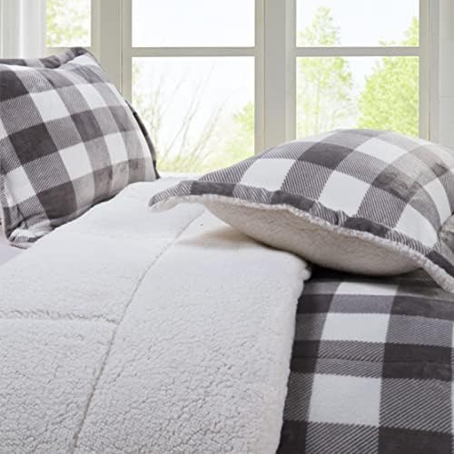Elegant Comfort Reversible Down Alternative Comforter Set King