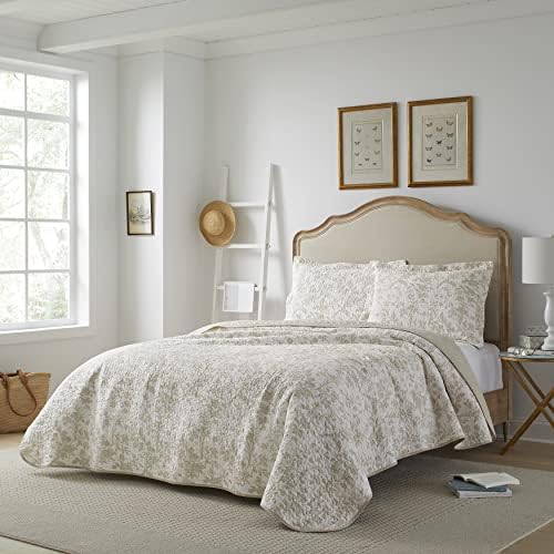 Laura Ashley Home Twin Quilt Set with Matching Sham