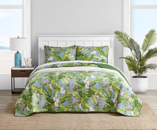 Tommy Bahama Twin Quilt Set - Reversible Cotton Bedding