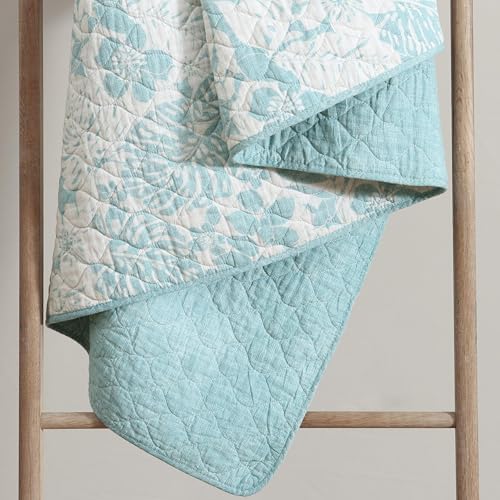 Tommy Bahama King Quilt Set with Shams Coastal Style 100 Cotton