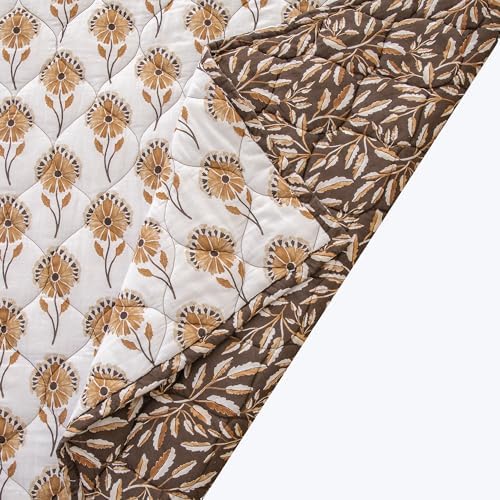 HiEnd Accents Woodstock 3 Piece Reversible Cotton Quilt Set