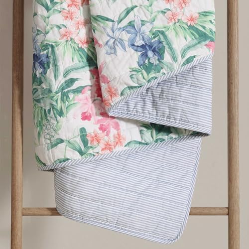 Tommy Bahama Twin Quilt Set - Reversible Cotton Coastal Bedding