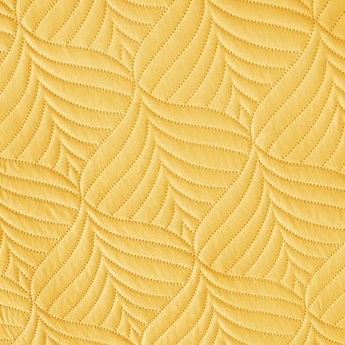 Whale Flotilla Yellow Quilt Set Twin Size 2-Piece