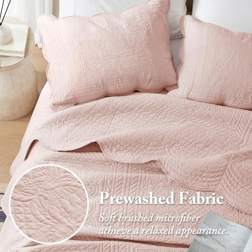 Madison Park Tuscany Quilt Set Damask Design Coverlet Bedspread 3 Piece