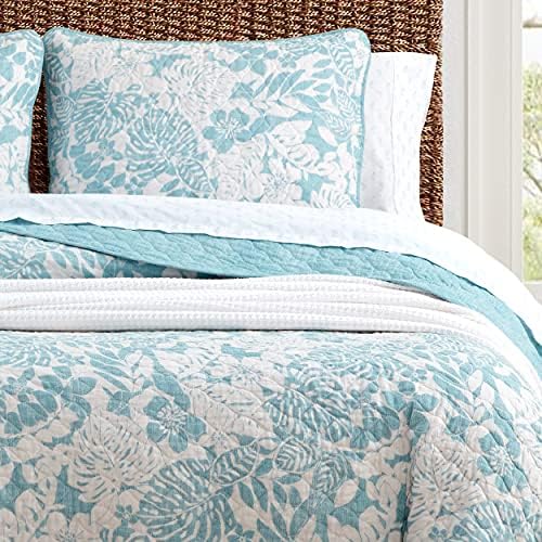 Tommy Bahama Quilt Set - Laguna Beach Aqua FullQueen