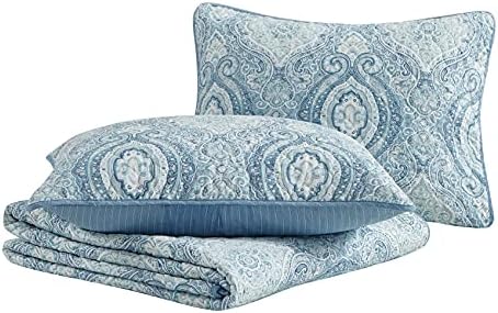 Tommy Bahama King Quilt Set - Turtle Cove Caribbean Blue