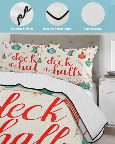 Stongaro Twin XL Christmas Comforter Set 3 Pieces