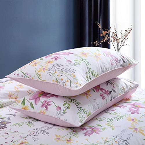 Brandream Garden Style Floral Queen Duvet Cover Set