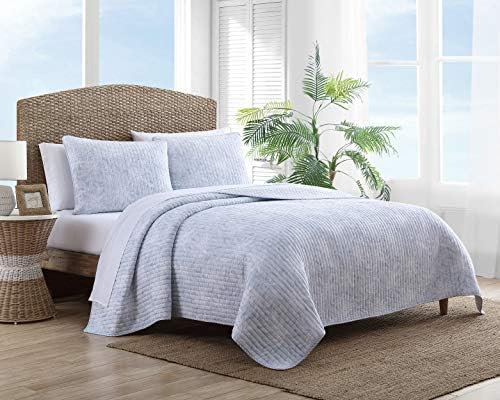 Tommy Bahama Twin Quilt Set - Reversible Cotton Bedding with Matching Sham 1
