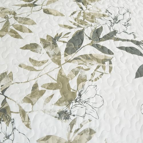 Chezmoi Collection Julia 3-Piece Floral Quilt Set Queen