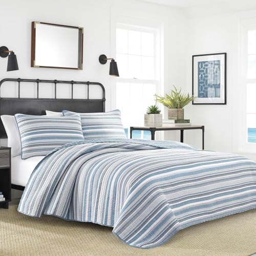 Nautica Quilt Set Jettison Grey FullQueen 1