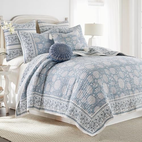 Levtex Home Adare Blue Quilt Set - Full Queen