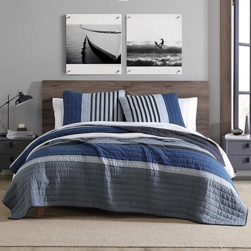 Nautica Twin Quilt Set - Reversible Cotton Bedding