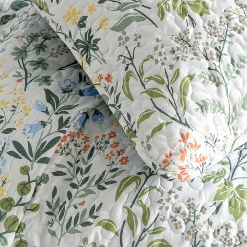 TISPLR Floral Quilt Set 3 Pieces Queen Size